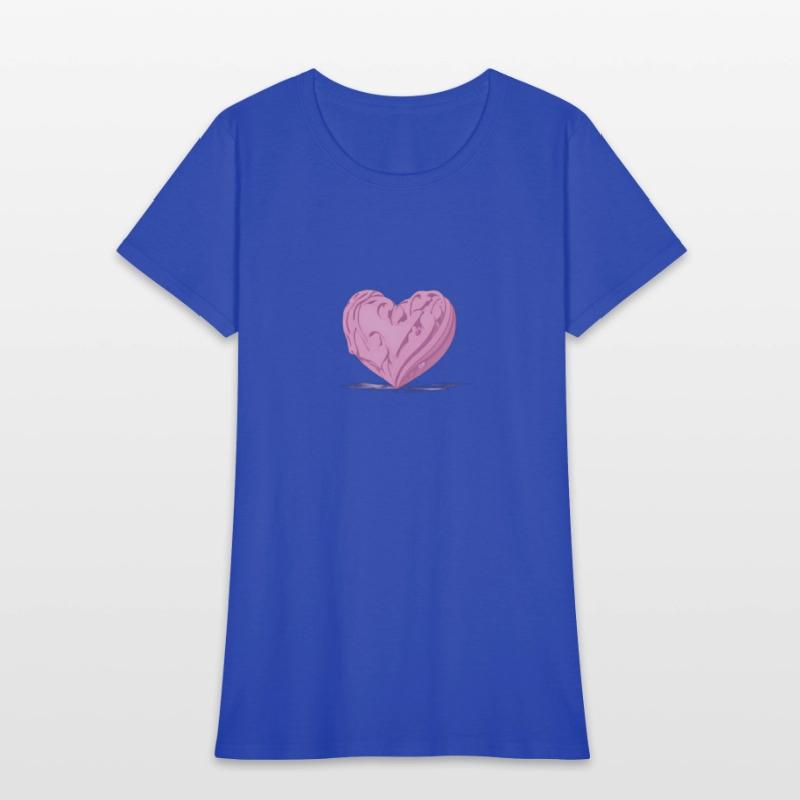 "Heartfelt Love Minimalist T-Shirt - Clean Lines,