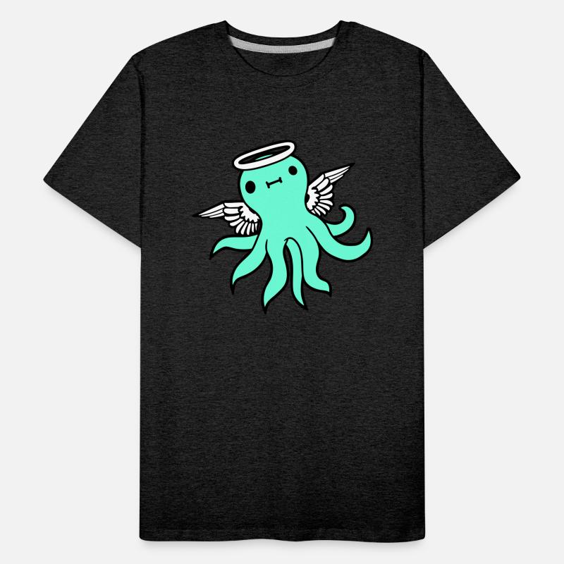 Octopus angel wings halo flies kraken tentacle fun