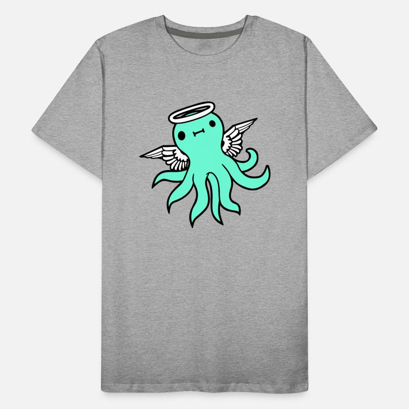 Octopus angel wings halo flies kraken tentacle fun