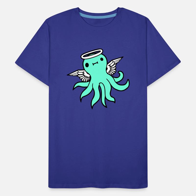 Octopus angel wings halo flies kraken tentacle fun