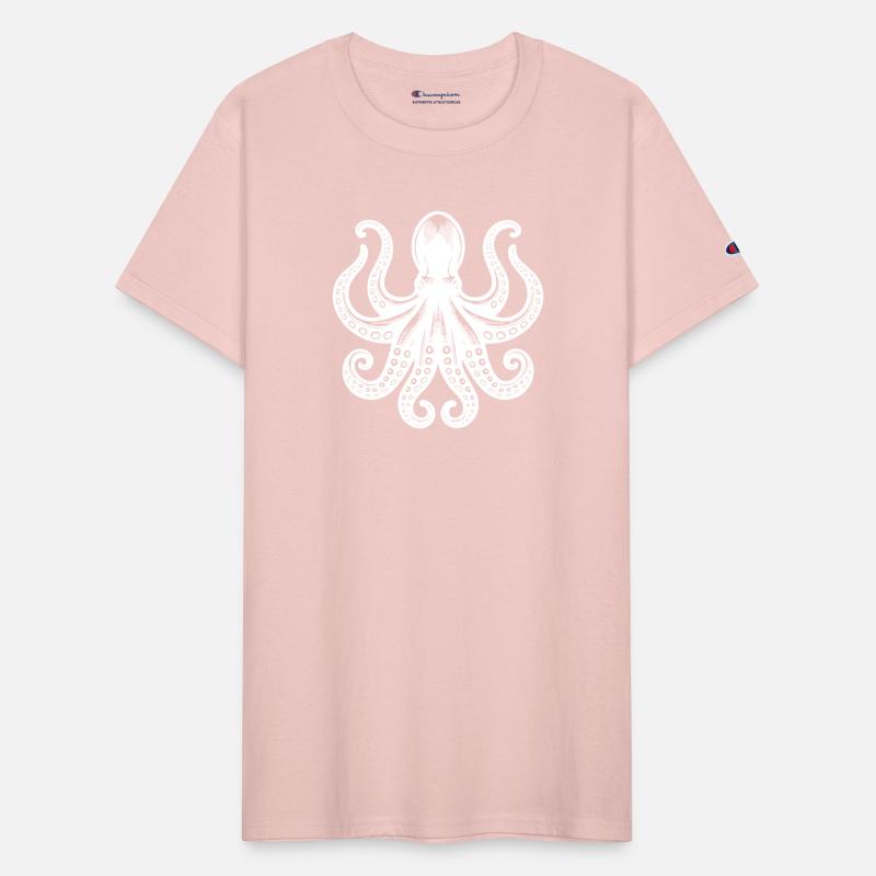 Octopus With Eight Arms And Suction Cups