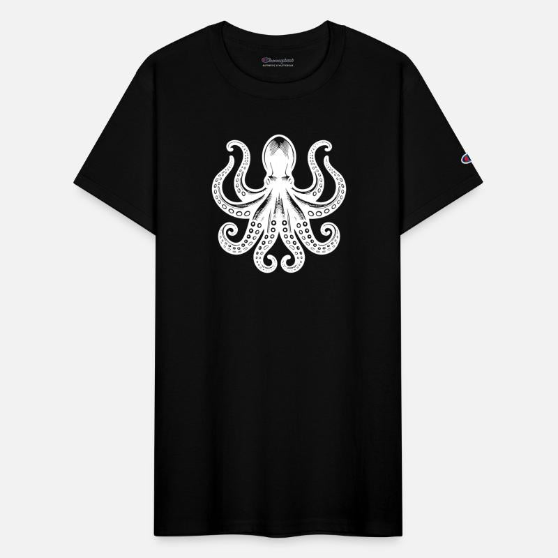 Octopus With Eight Arms And Suction Cups