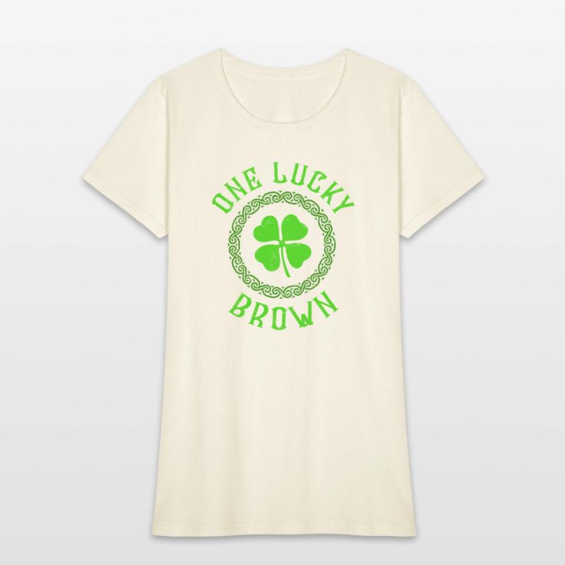 One Lucky Brown Irish Family 4 Leaf Clover