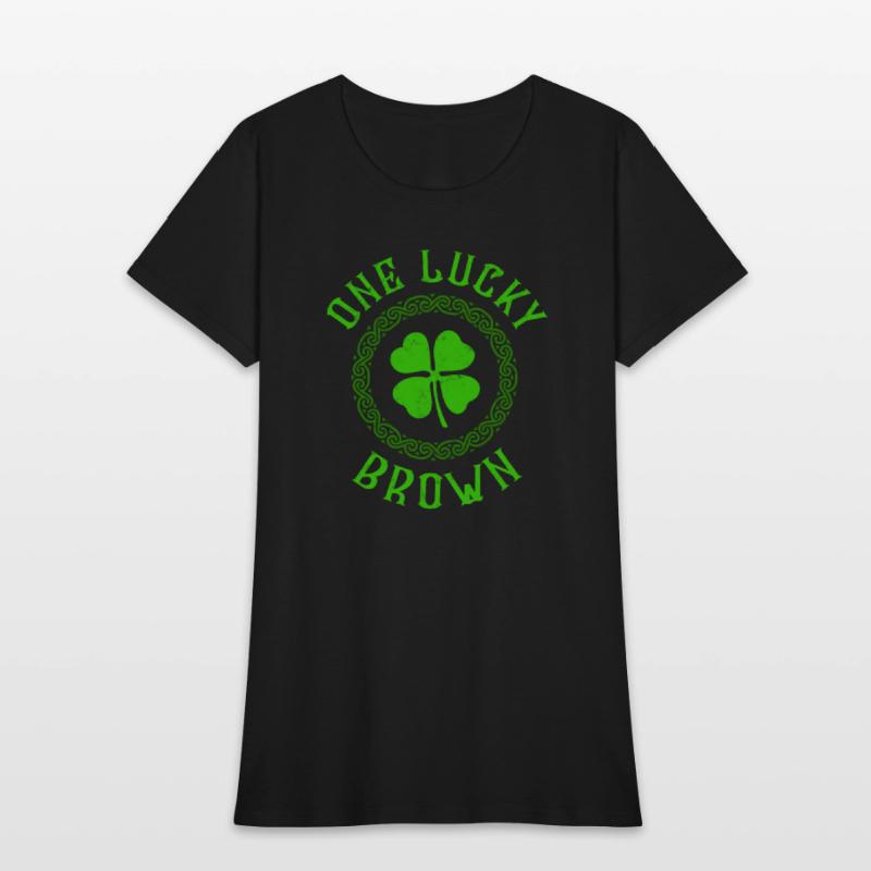 One Lucky Brown Irish Family 4 Leaf Clover