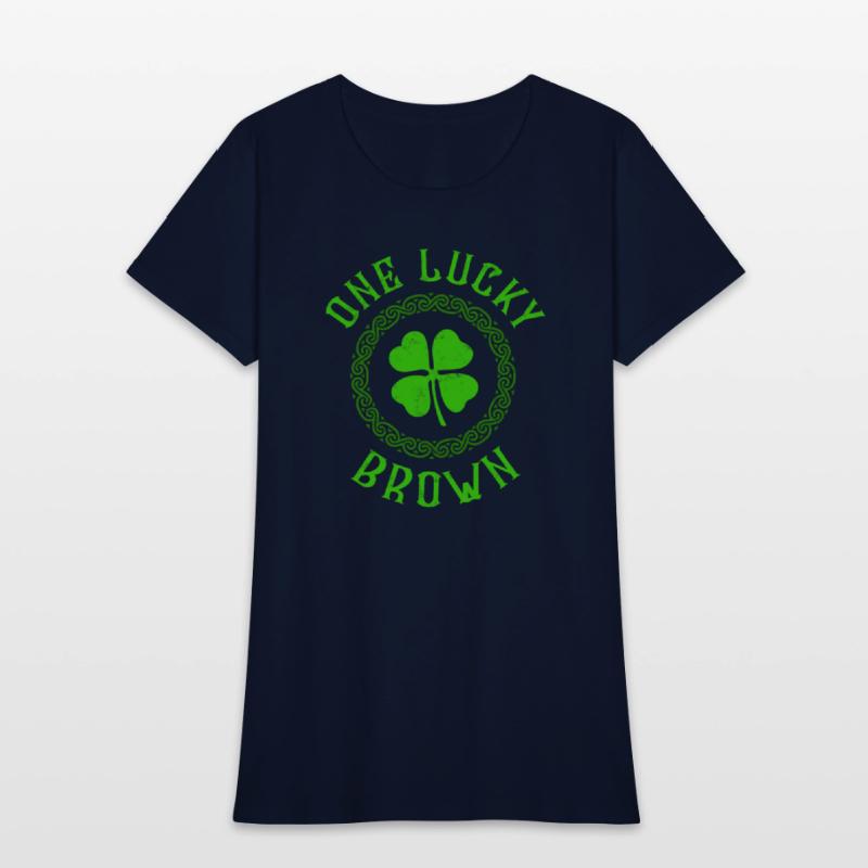 One Lucky Brown Irish Family 4 Leaf Clover