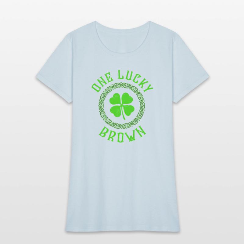 One Lucky Brown Irish Family 4 Leaf Clover