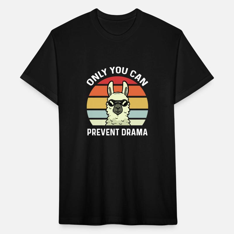 Only You Can Prevent Drama Llama Vintage Retro Zen