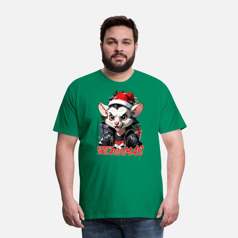 Opossum crazy trashmas , Christmas humor