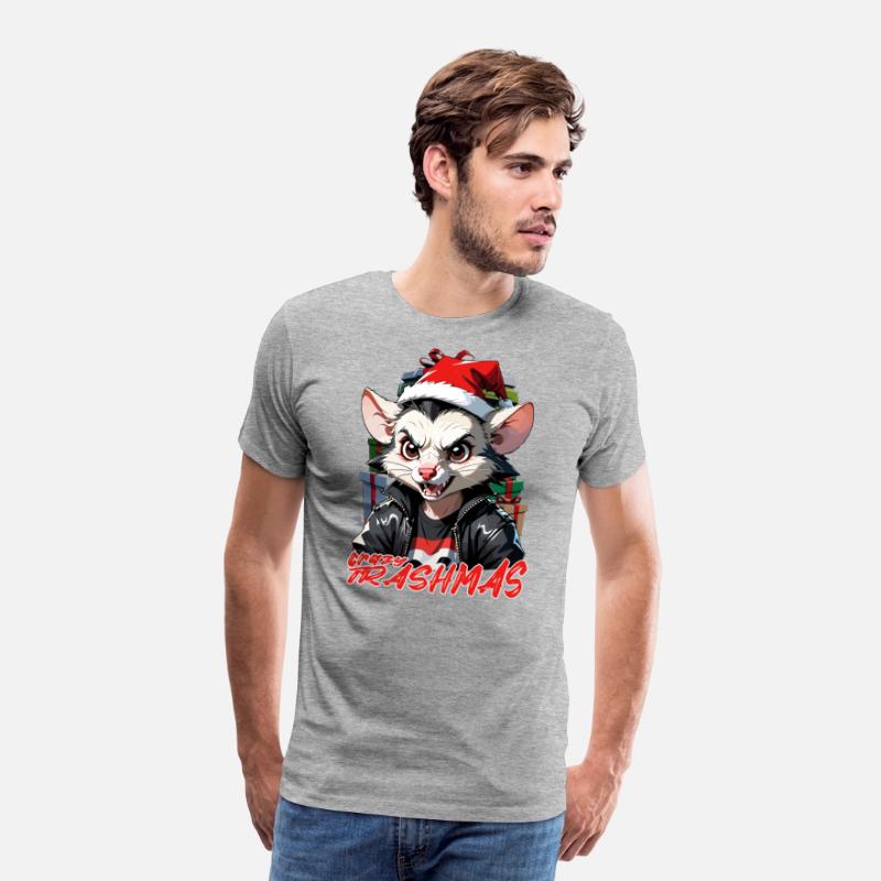 Opossum crazy trashmas , Christmas humor