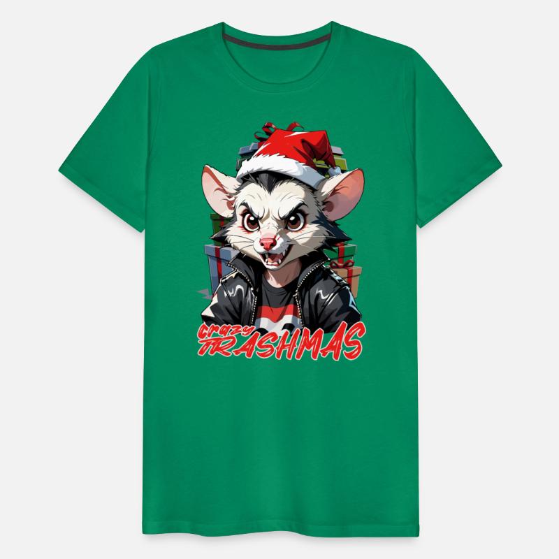 Opossum crazy trashmas , Christmas humor