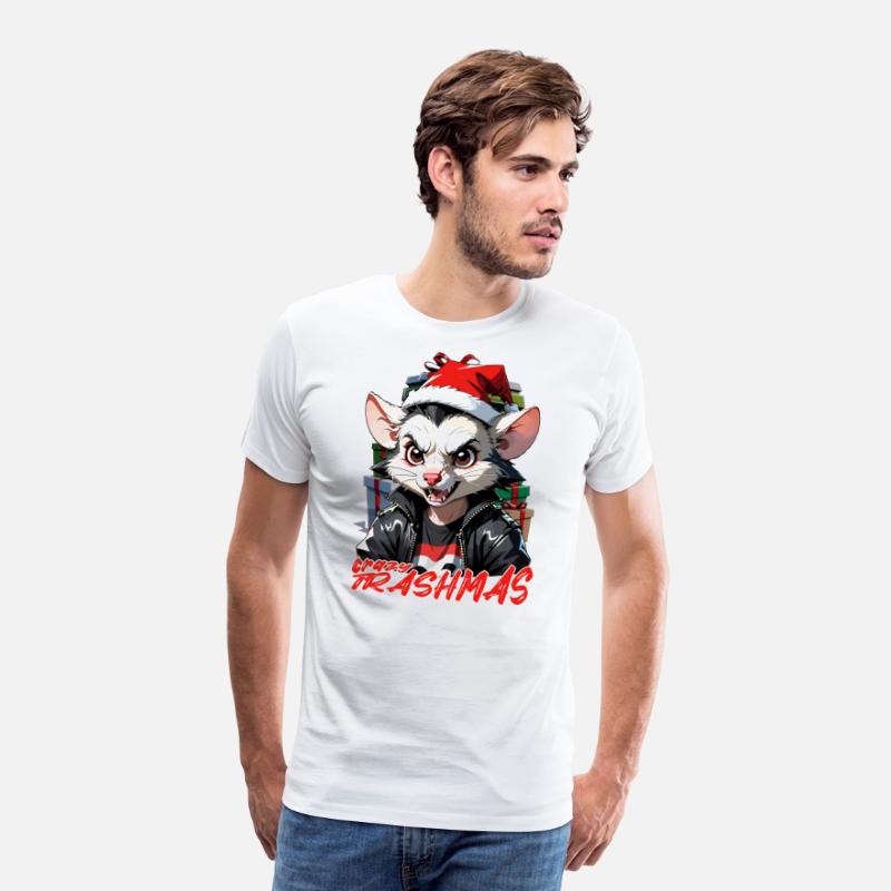 Opossum crazy trashmas , Christmas humor