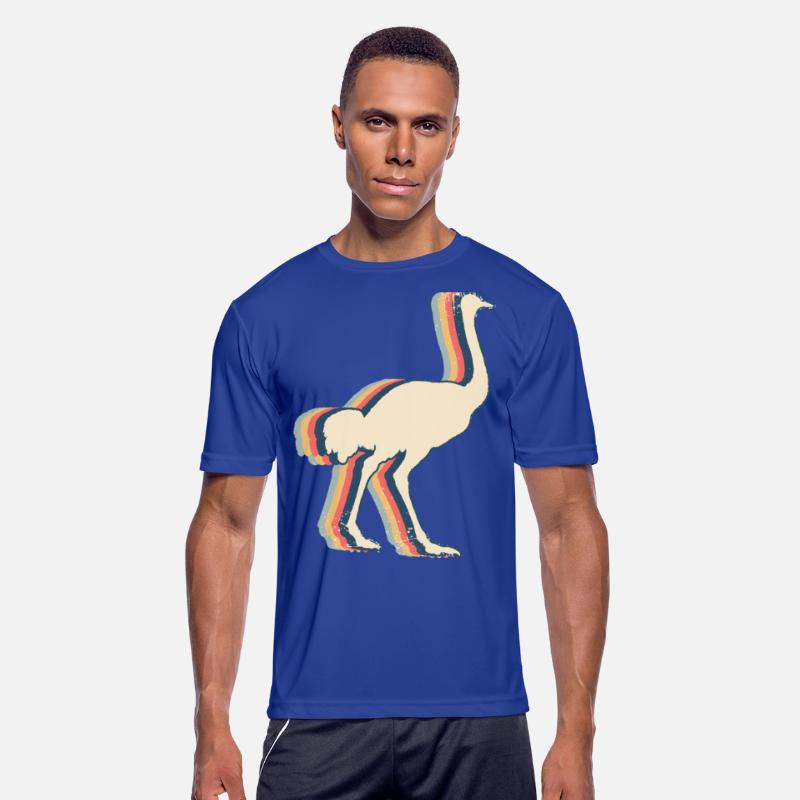 Ostrich Animal Retro Line Art