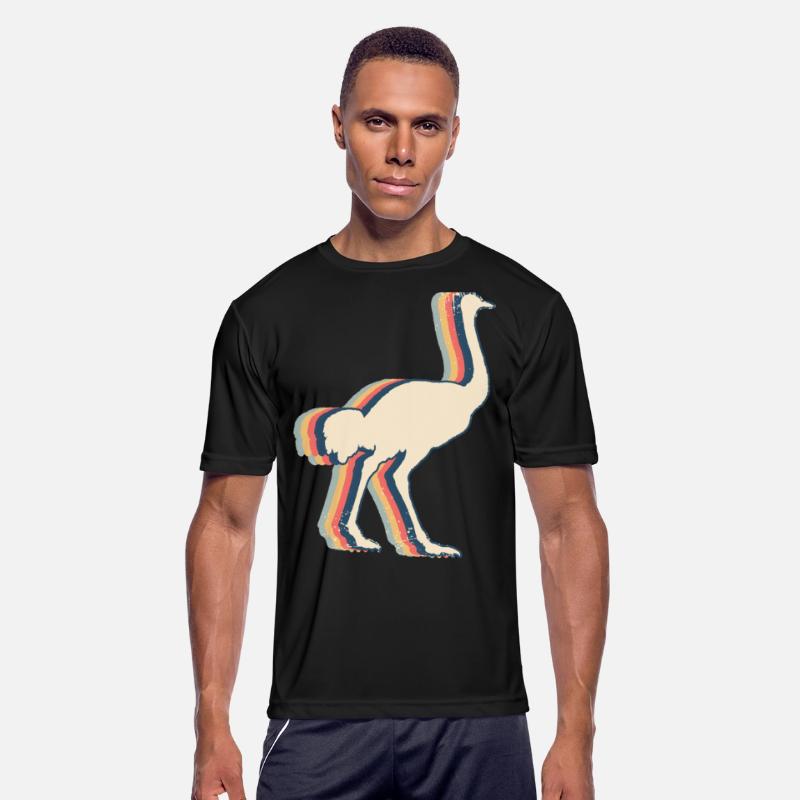 Ostrich Animal Retro Line Art