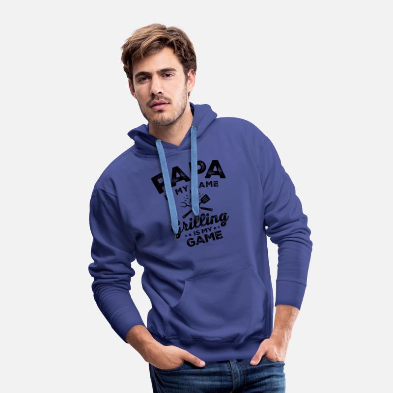 Papa Is My Name Grilling Is My Game Funny BBQ Dad