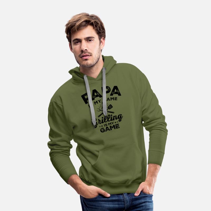 Papa Is My Name Grilling Is My Game Funny BBQ Dad