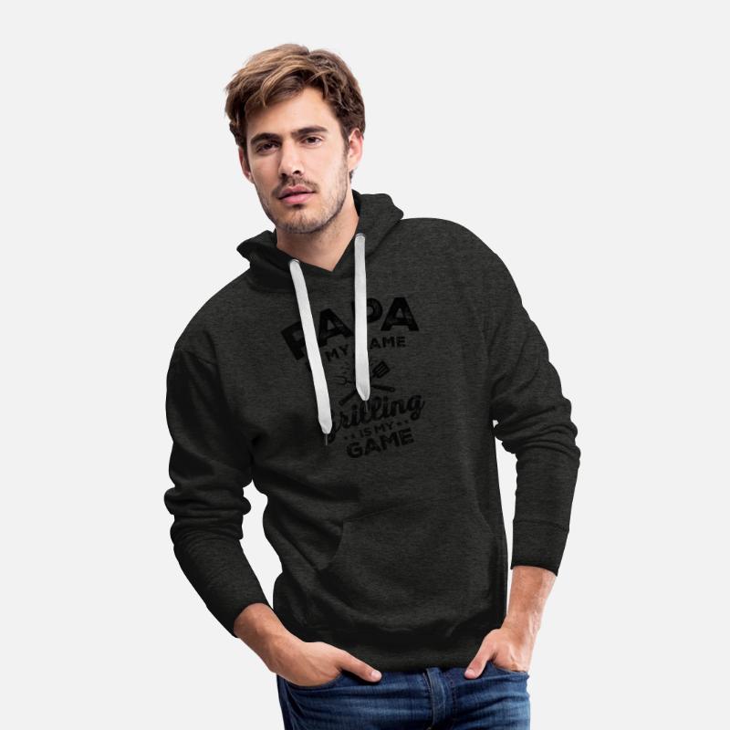 Papa Is My Name Grilling Is My Game Funny BBQ Dad