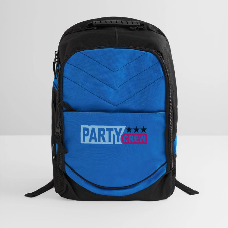 Party Crew Team Fun Friends Group Member Text Logo