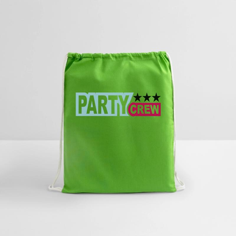 Party Crew Team Fun Friends Group Member Text Logo