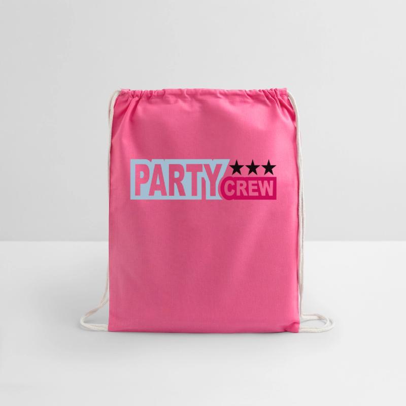 Party Crew Team Fun Friends Group Member Text Logo