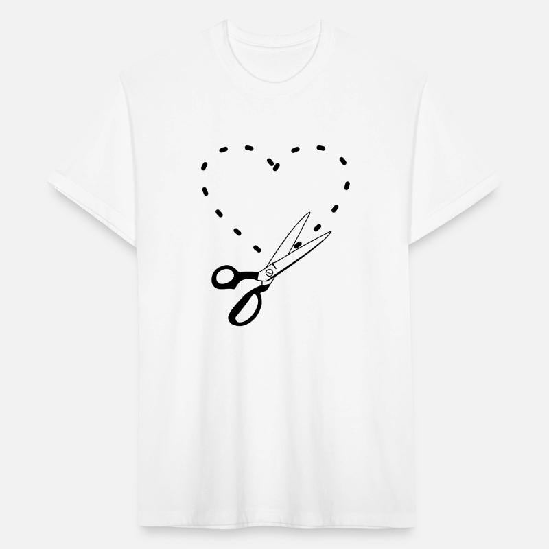 Pattern cut t heart