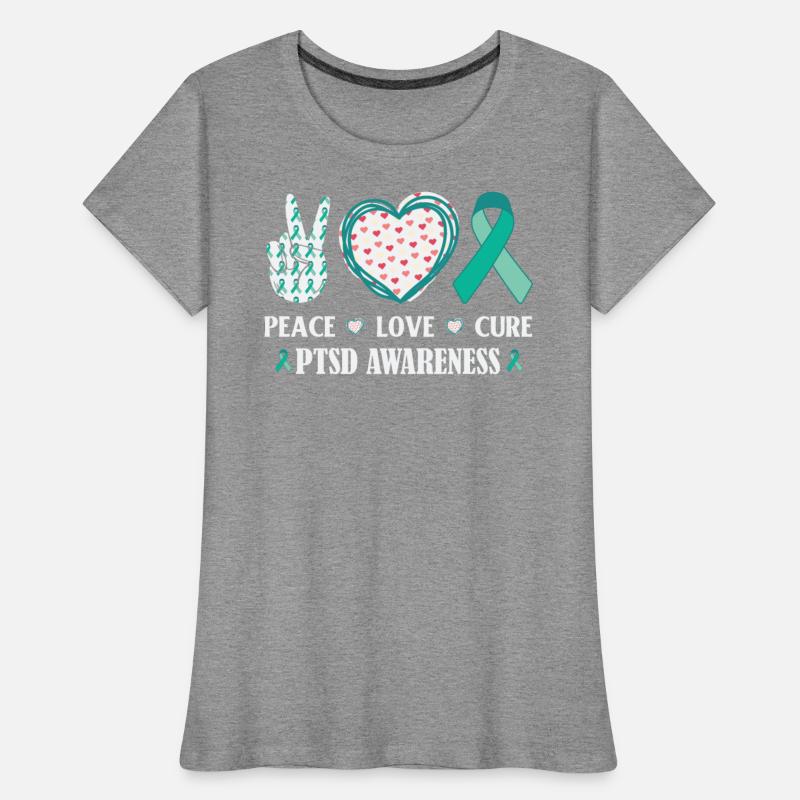 peace love cure PTSD Awareness