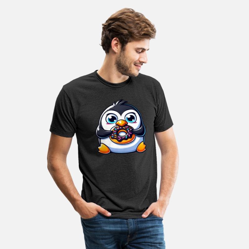 Penguin Cartoon Chubby Sweet Candy Donut