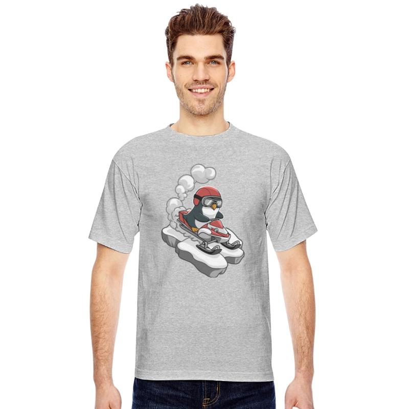 Penguin Riding Snowmobile With Goggles