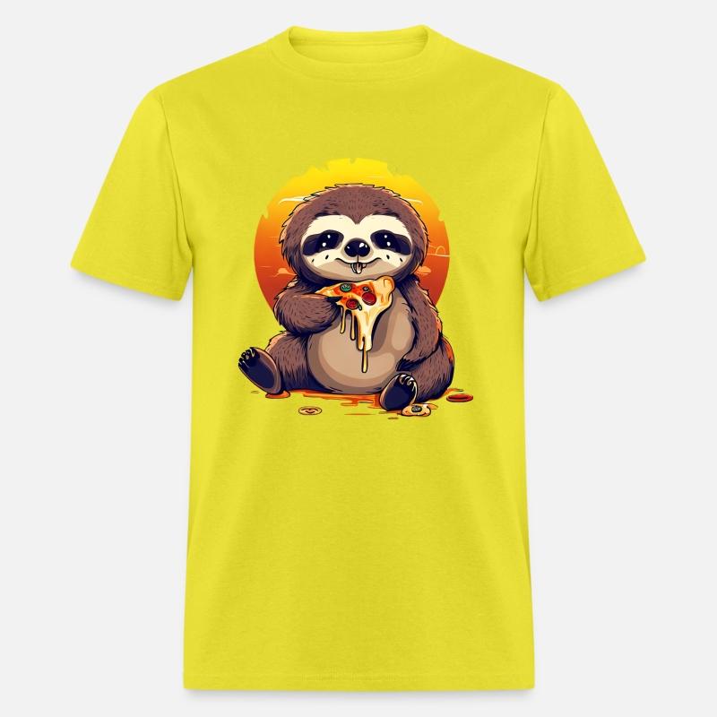 Pizza sloth at sunset