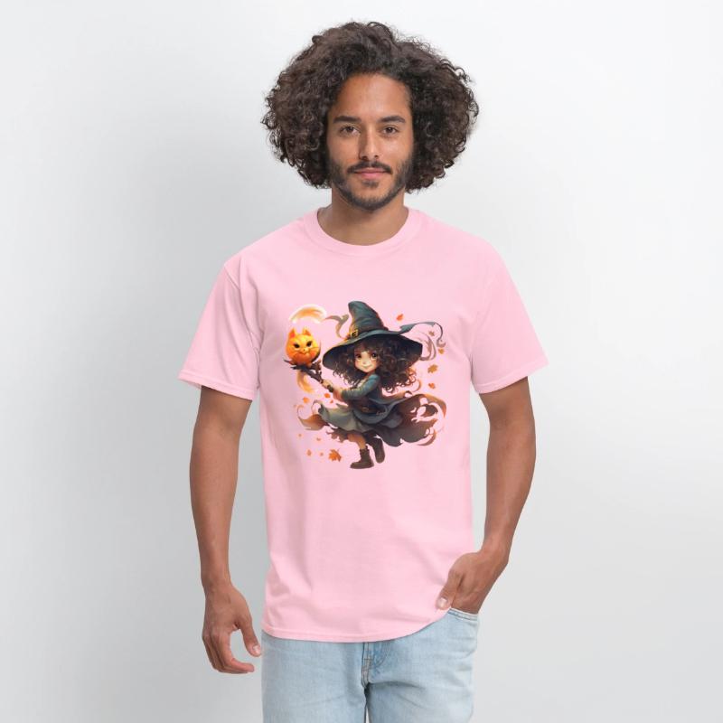 Playful Mischievous Young Witch Halloween