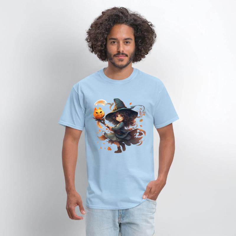 Playful Mischievous Young Witch Halloween