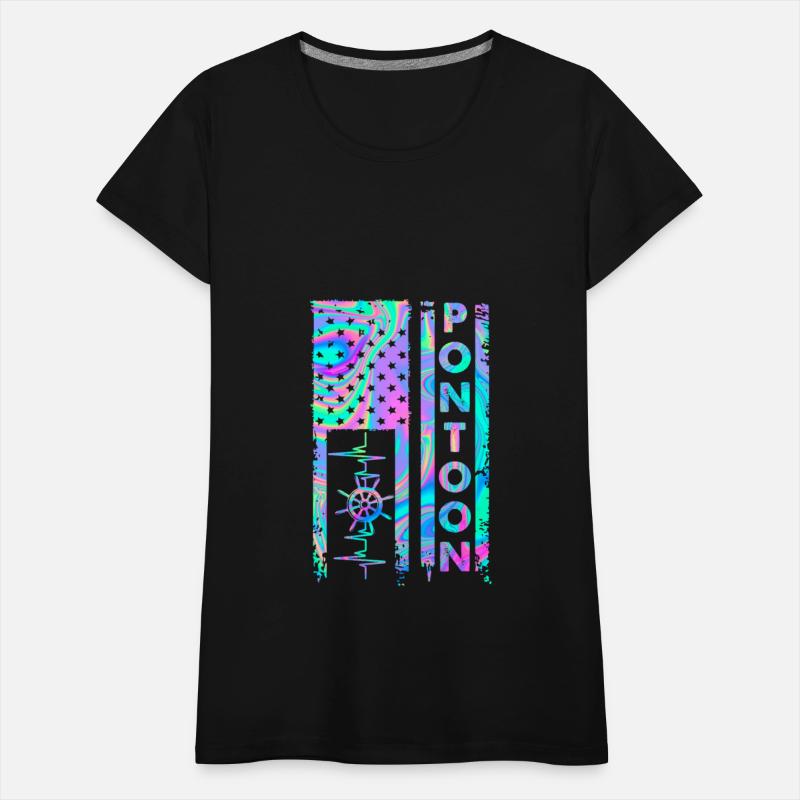 Pontoon American Flag Independence Day