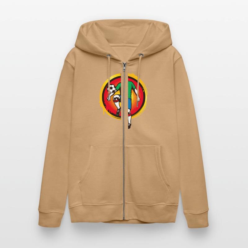 Powerful Soccer Player – Retro Sports Graphic