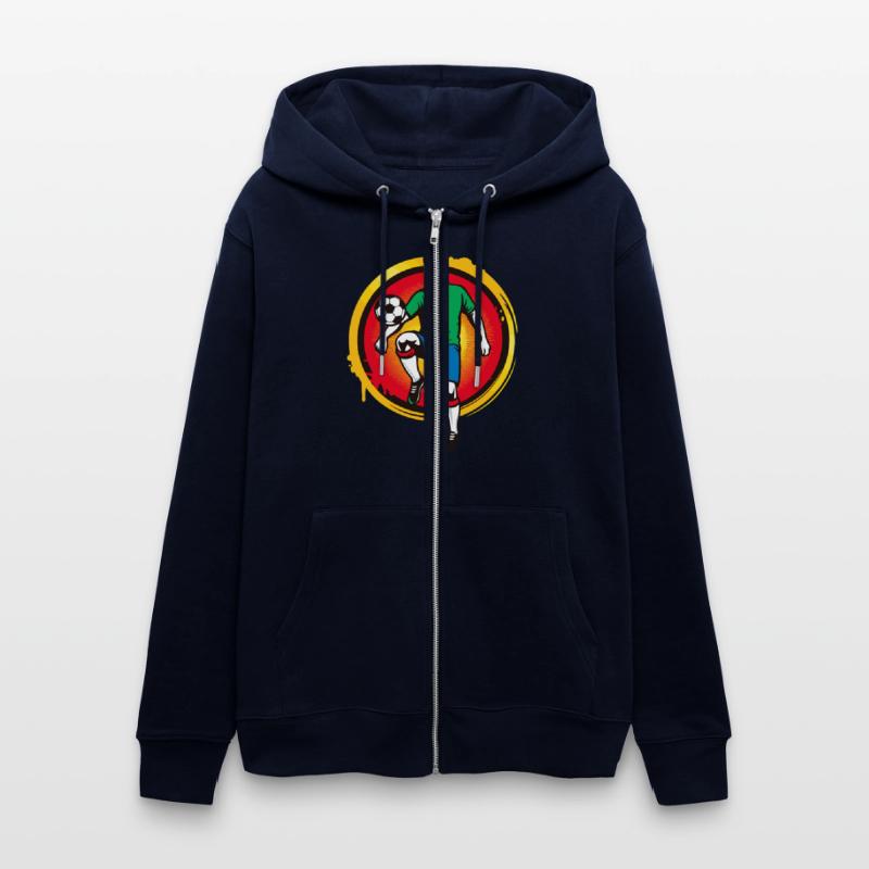 Powerful Soccer Player – Retro Sports Graphic