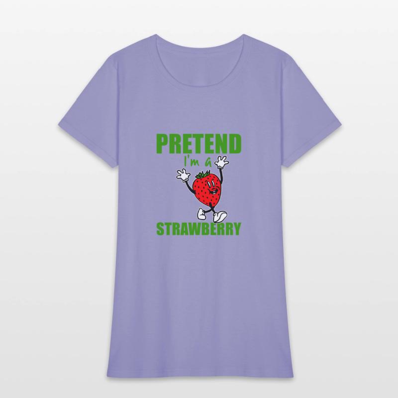 Pretend I'm A Strawberry Funny Easy Halloween Cost