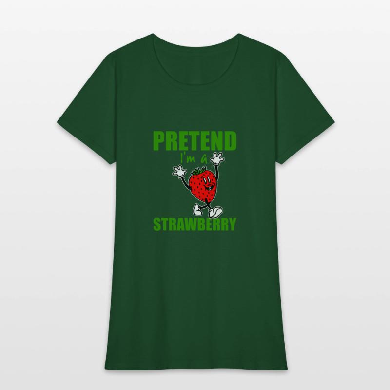 Pretend I'm A Strawberry Funny Easy Halloween Cost