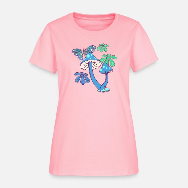 Psychedelic Mushroom Wonderland – Retro Butterfly