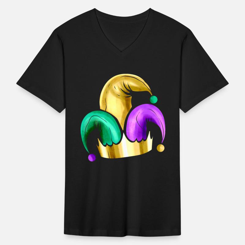 Purple, Yellow Golden And Green Jester Hat For