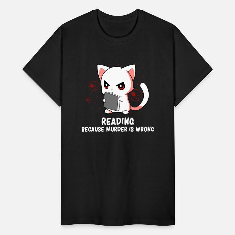 Reading - Reading Cat - Dark Humor - Reading Book