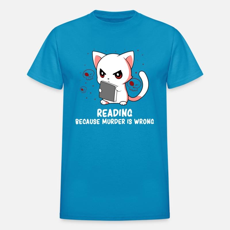 Reading - Reading Cat - Dark Humor - Reading Book