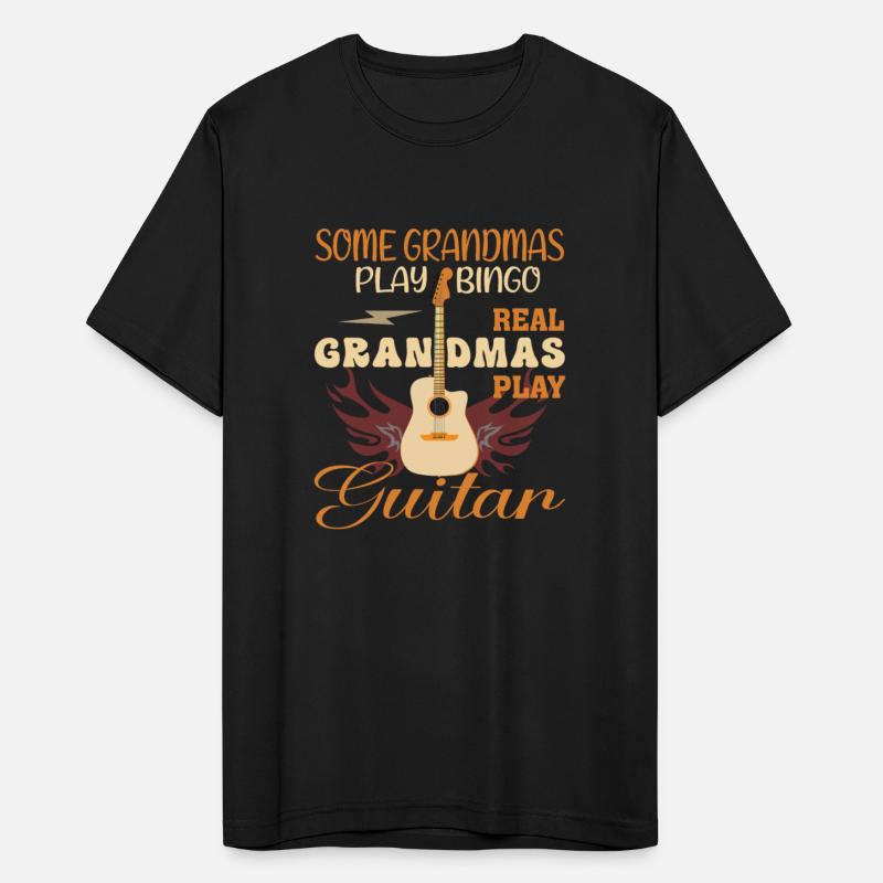 Real Grandmas Play Bingo & Guitar Funny T-Shirt
