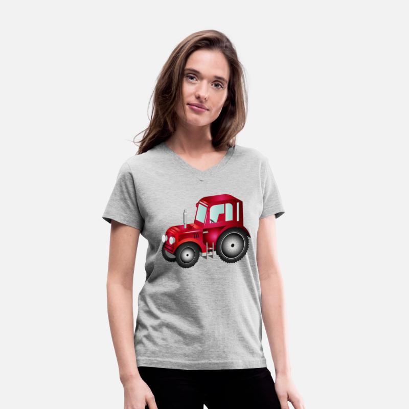 red 3D tractor for tractor and farm fans