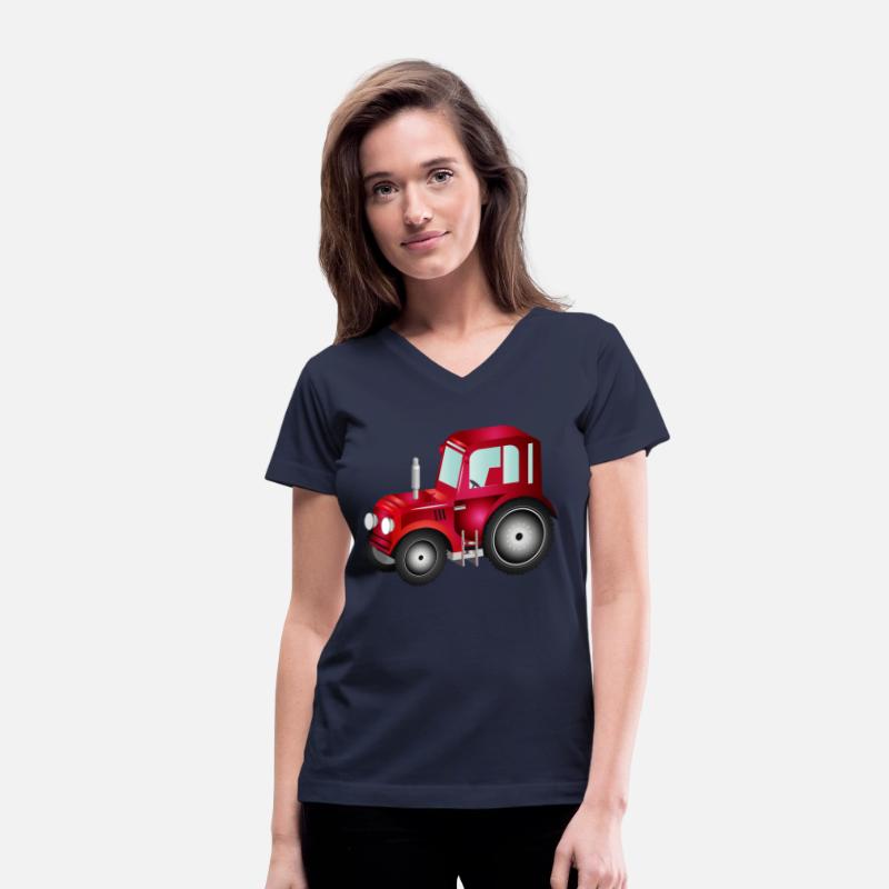 red 3D tractor for tractor and farm fans