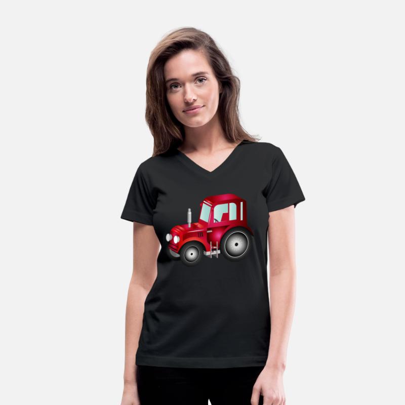 red 3D tractor for tractor and farm fans
