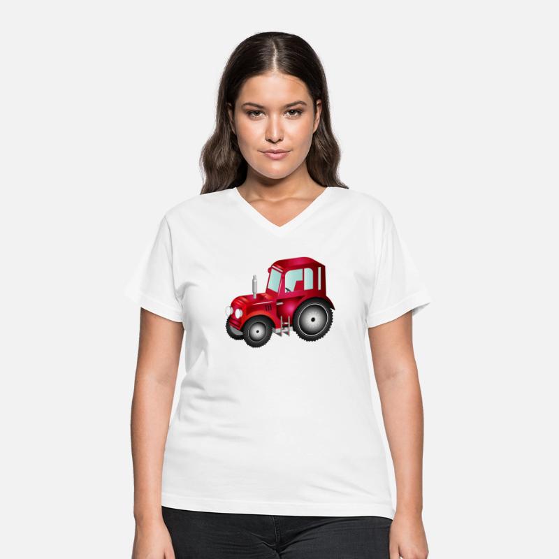 red 3D tractor for tractor and farm fans