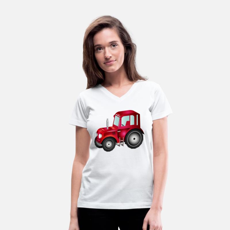 red 3D tractor for tractor and farm fans