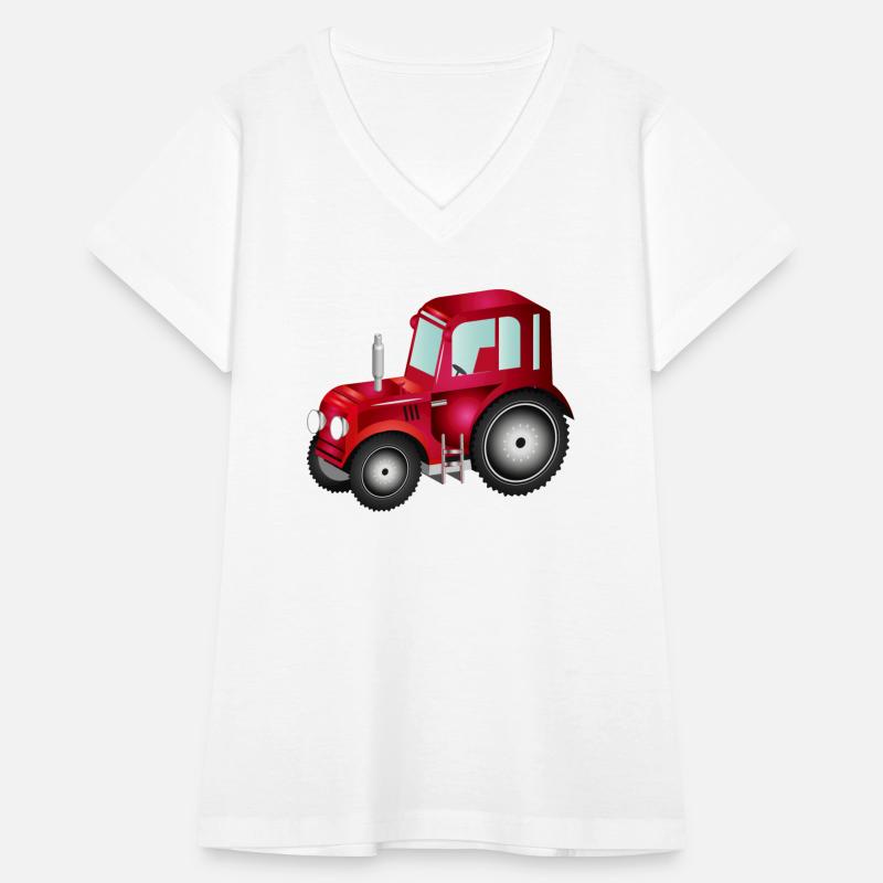 red 3D tractor for tractor and farm fans