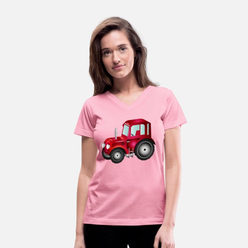 red 3D tractor for tractor and farm fans
