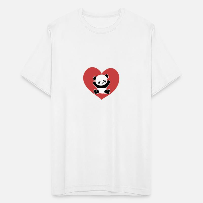 red heart panda love symbol