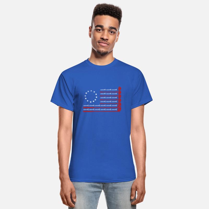 Retro American Flag Golf Golfer Golf Club Golfing