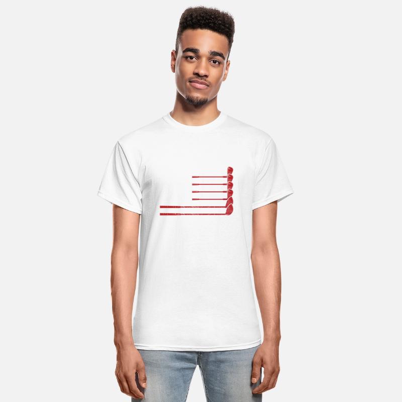 Retro American Flag Golf Golfer Golf Club Golfing